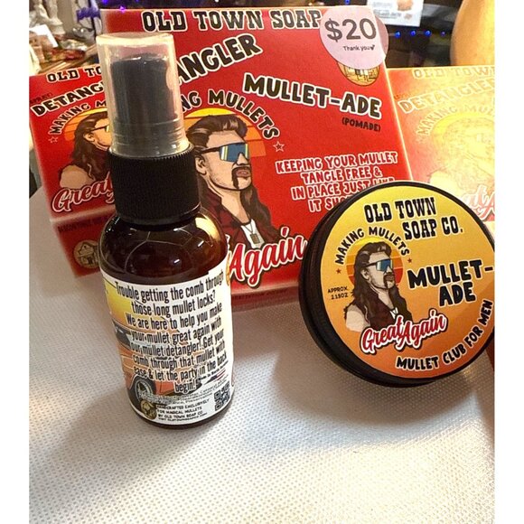 Old Town Soap Co. Mullet-Ade Detangler Pomade & Spray Set - Picture 4 of 10